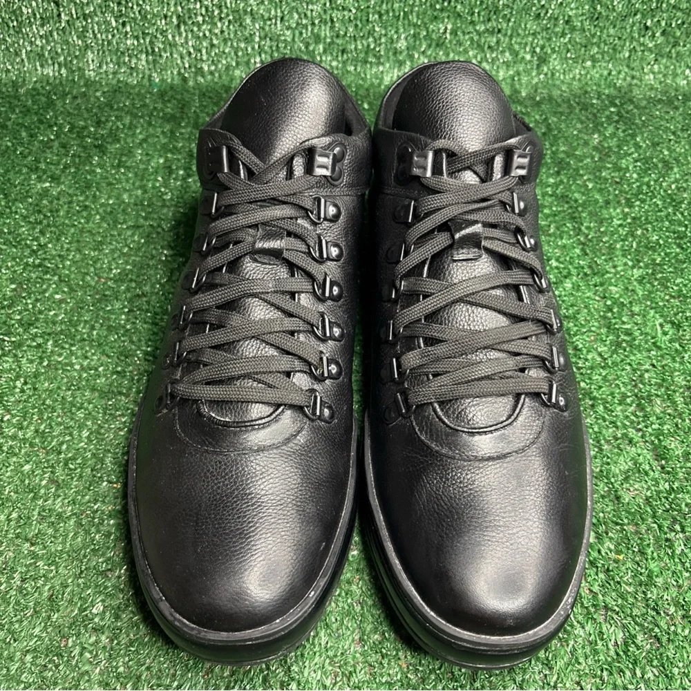 Kenneth Cole New York Men's Brand Tour Mid Sneakers Black‎ Leather Size 11.5 M